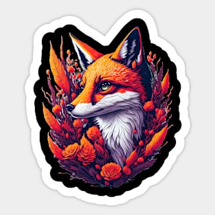 Autumn Fox Sticker